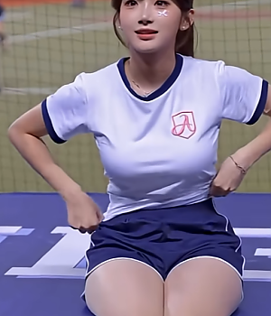 이주은이랑 야구 마스코트, 너무 귀여운 조합