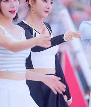 따봉희정 엔딩 피리춤 아웃송 김진아 치어리더