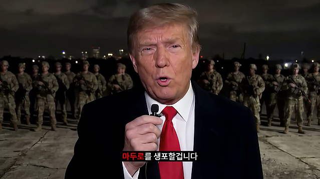 트럼프의 마두로 생포 VLOG (AI로 만든)
